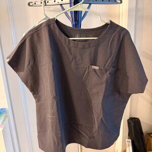Charcoal Arua Relaxed - Scrub Top